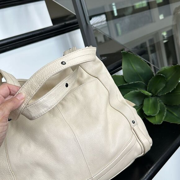 New Perlina, genuine, leather, oversized, shoulder, handbag purse soft luxurious - Picture 7 of 15